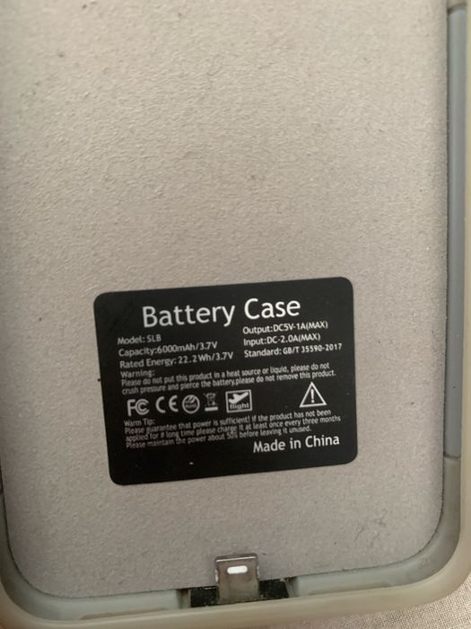Battery Case 6000mAh чехол повербанк