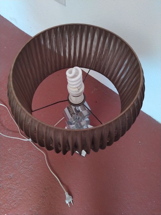 Conjunto de 3 candeeiros de pé e teto