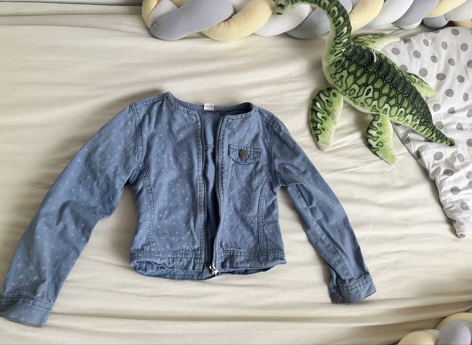 Kurteczka jeans dla dziewczynki 110 w gwiazdki