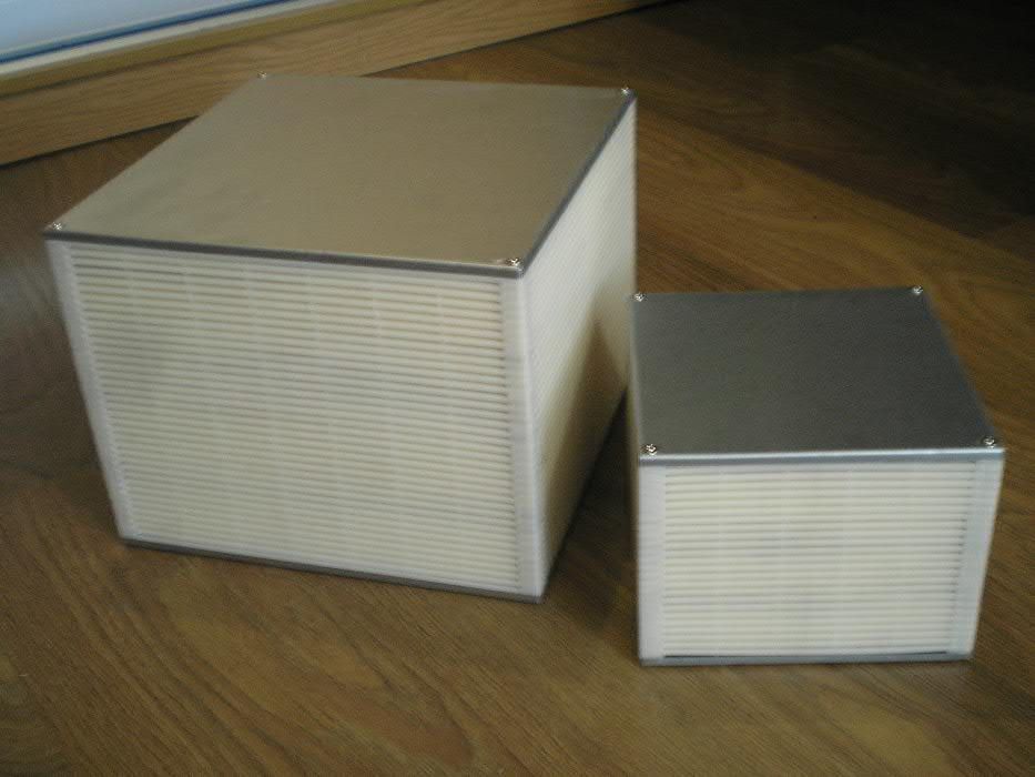 Теплообменник бумажный воздушный. Рекуператор. 4.62м2 и 1.27м2.