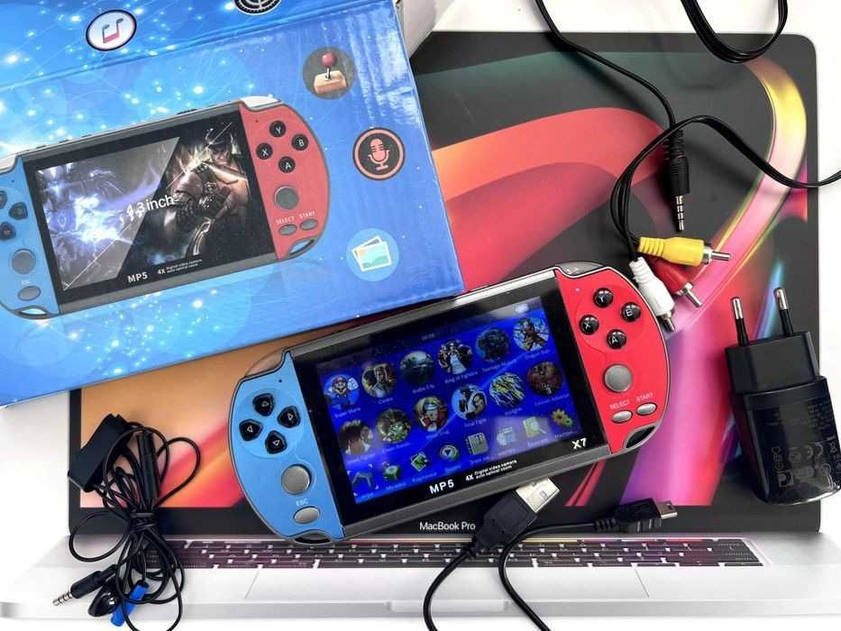Игровая приставка портативная консоль PSP X7, экран 5.1, 8Гб