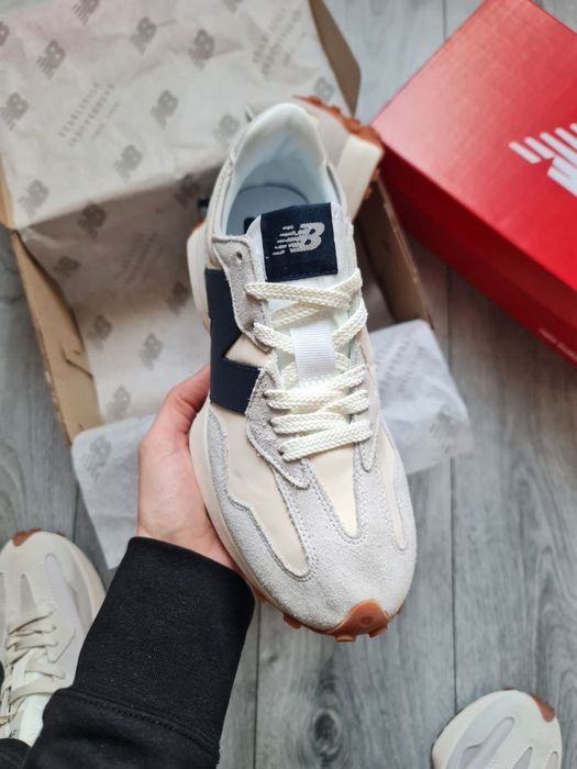 РОЗПРОДАЖ! New Balance 327 White/ Grey/Navy | 37 38 39 40 41