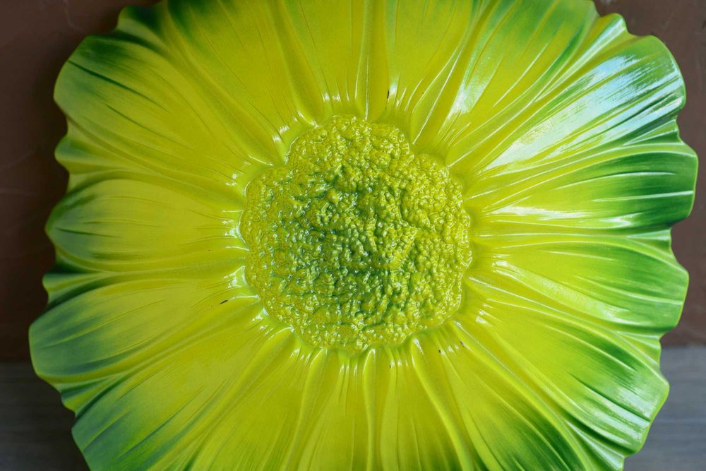 Вінтажне блюдо-цукерниця Waltherglas Німеччина Соняшник соняхи