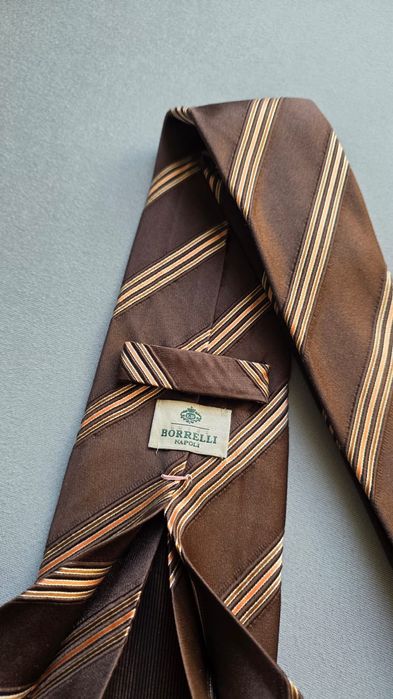 Krawat jedwabny LUIGI BORRELLI