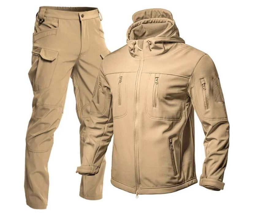 Тактическая форма флис Хаки Песок XL. на рост 175-180. Вес 77 - 84кг