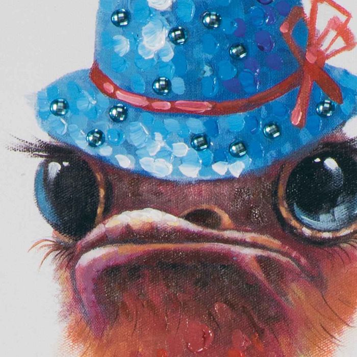 Art strusie , obraz malowany na płótnie