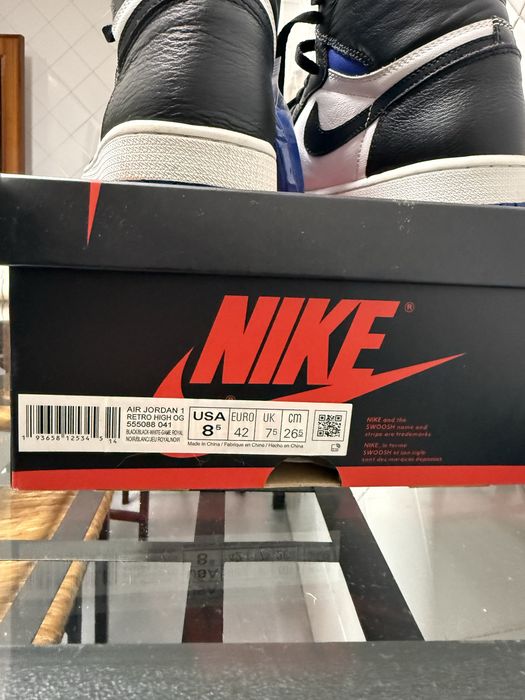 Air Jordan 1 High Royal Toe 42