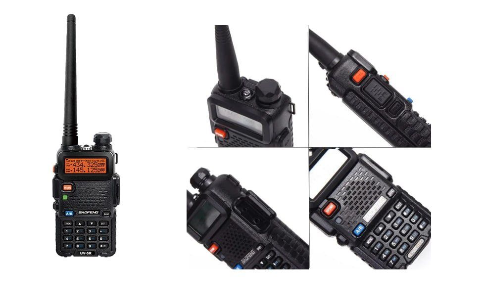 Рація: Baofeng UV-5R Black + Гарнітура Baofeng з кнопкою РТТ, недорога якісна. Б/у (користувалися 1 раз)
