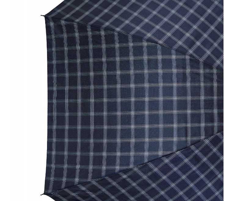 Betlewski Półautomatyczny parasol w kratę niebieski ttst1261
