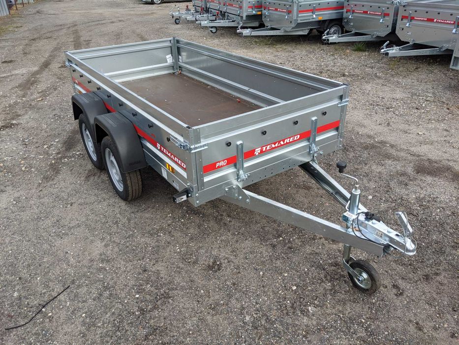 Przyczepa TEMARED PRO 2612/2 dwuosiowa 264x126 2osie tandem PROMOCJA