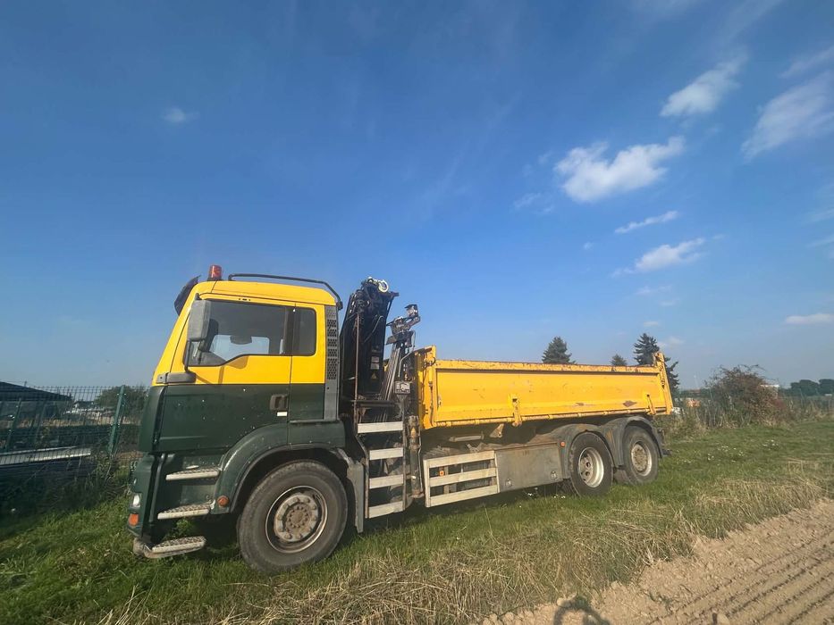 MAN TGA  MAN TGA 26 6x2 | 3-STRONNA WYWROTKA | HIAB 166E-2 DUO 6,3T | 332 TYS.