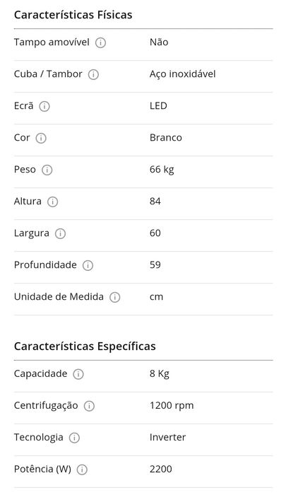 Máquina de Lavar Roupa BEKO