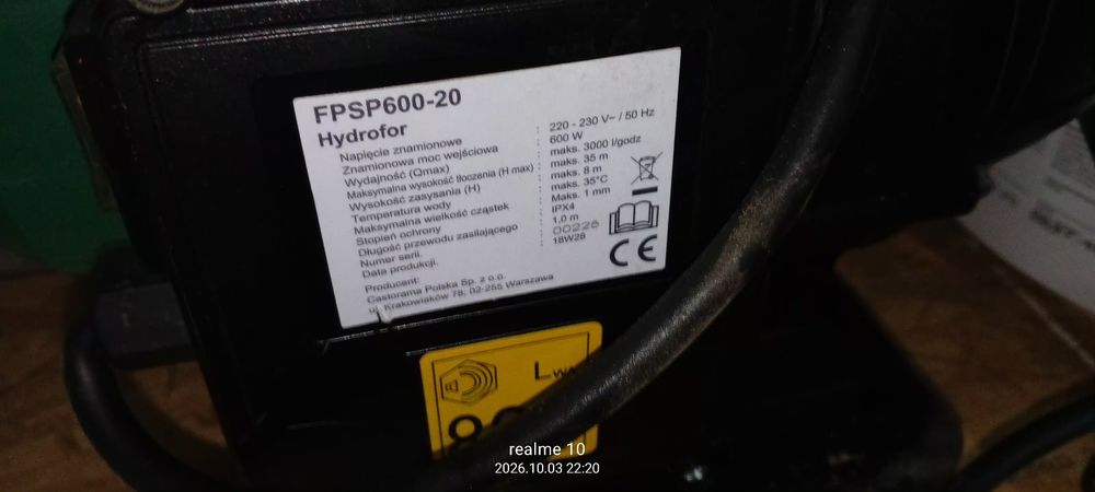 Pompa bez zbiornika hydroforu