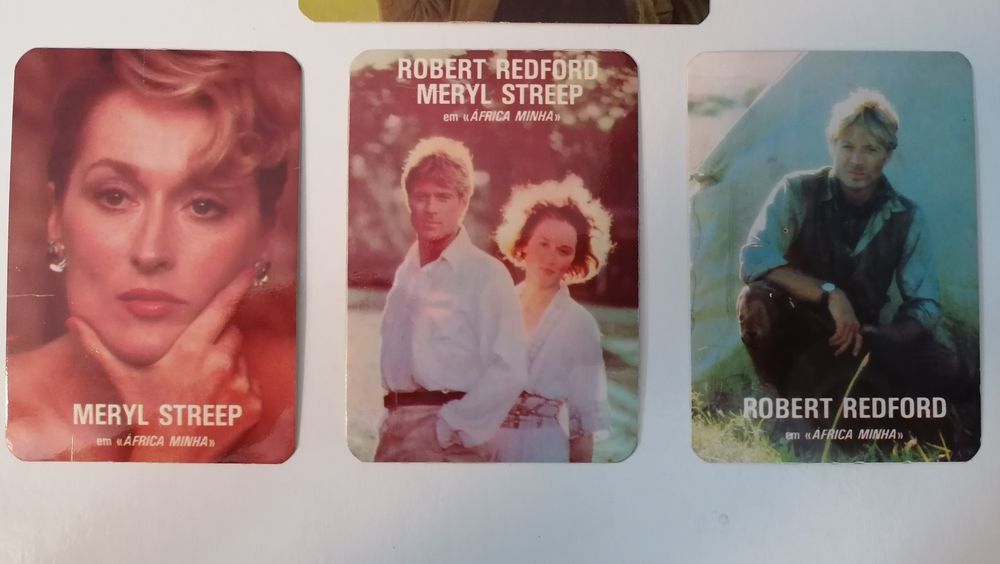 Conjunto de 7 calendários de 1986 do filme África Minha 

Envio em em