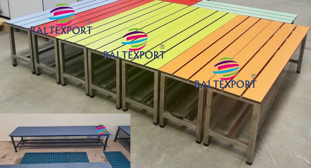 Banco Balneario Corrido Ginasio Escolas Industria Vestiarios Novo