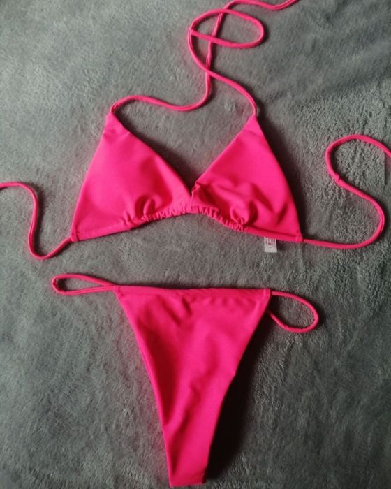 Różowy kostium kąpielowy bikini SM