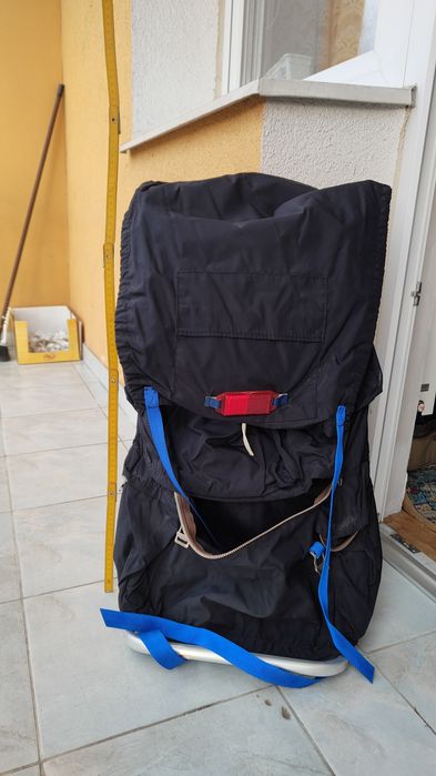 Bardzo lekki plecak na aluminiowym stelażu wys 76cm szer 40 cm