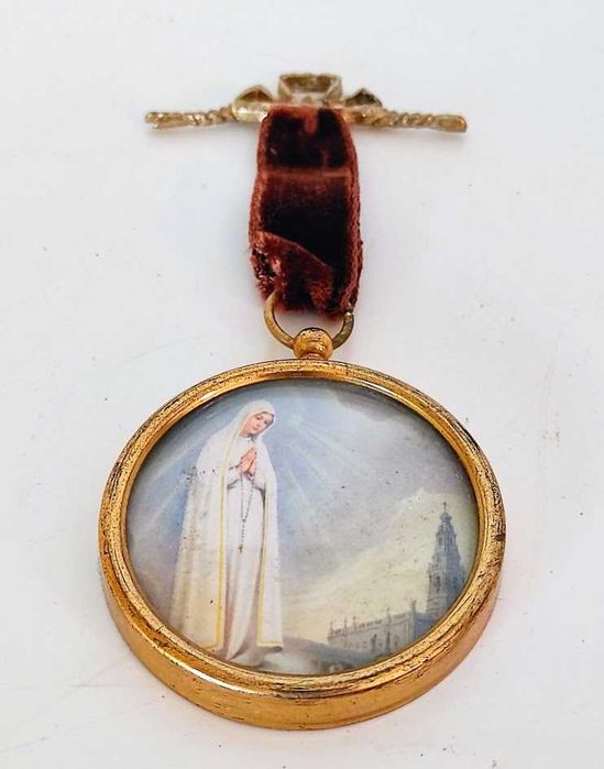 Medalha pingente registo Nossa Senhora de Fátima