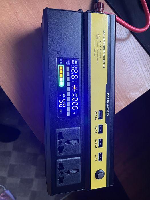 инвертор 12/24 вольт -220в 6000w