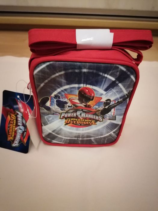 Torebka listonoszka dla dzieci z postaciami z bajki power rangers