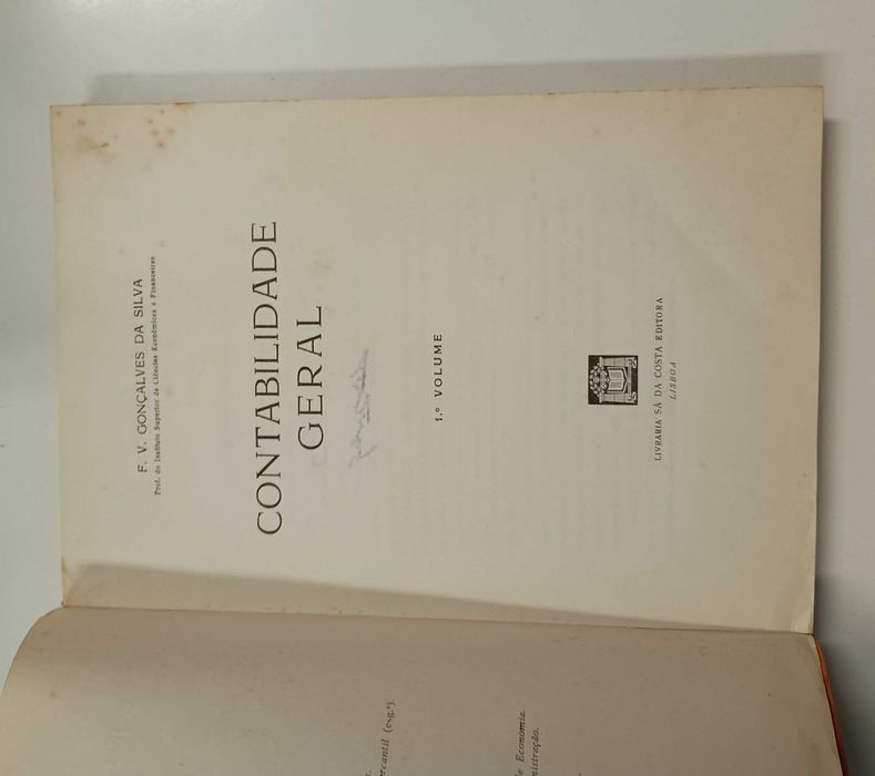 1a edição: Contabilidade Geral, de F. V. Gonçalves da Silva