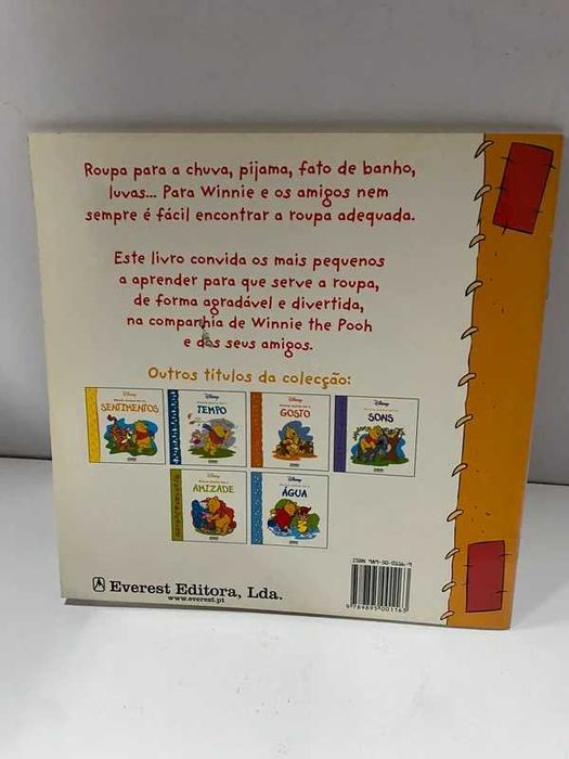 Livro infantil Disney - Winnie Ensina-me a Roupa