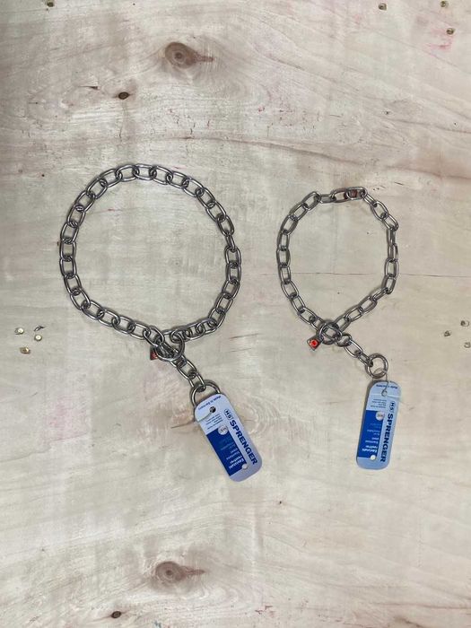 HS Sprenger Coleira Estranguladora Aço Inox Elos Curtos - NOVA