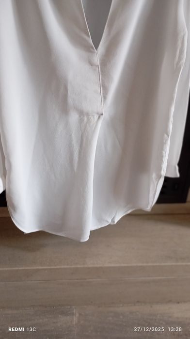 Túnica branca impecável Zara tamanho xs