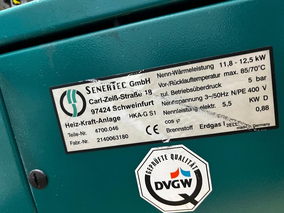 Gazowy agregat kogeneracyjny, SenerTec Dachs HKA-G S1