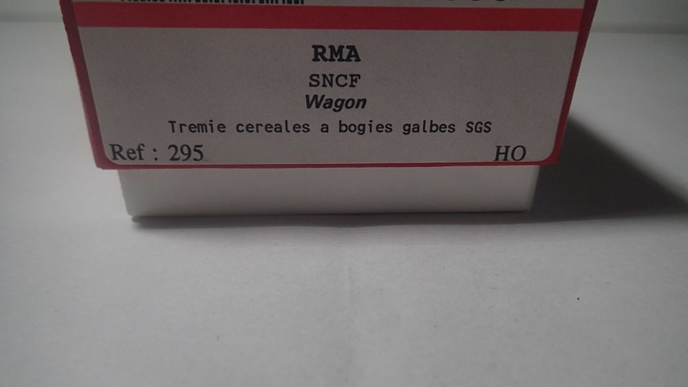 Vagão Tremie cereales a bogies galbes SGS da RMA, escala H0