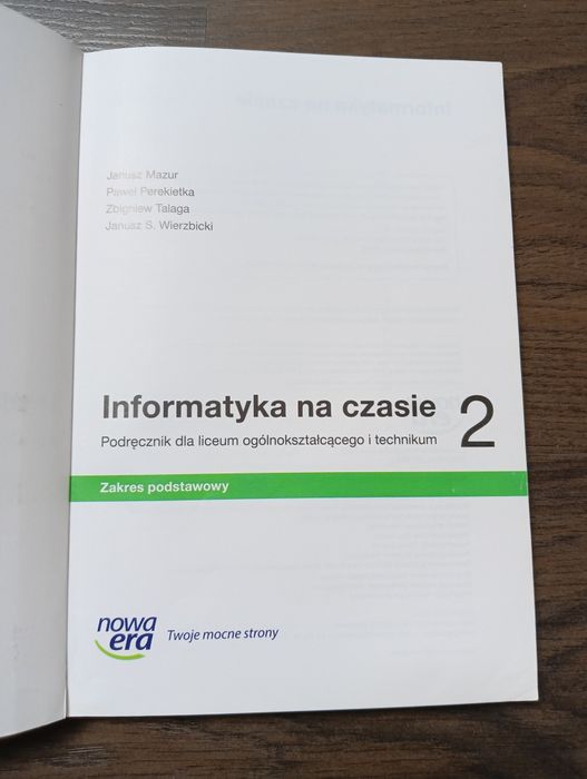 Podręcznik  informatyka na czasie 2