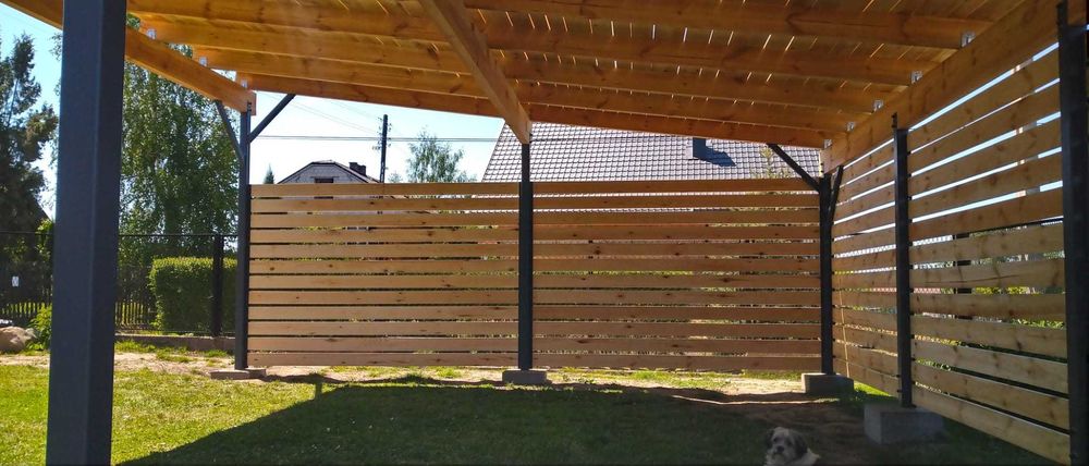 Wiata garażowa 6x3m z montażem