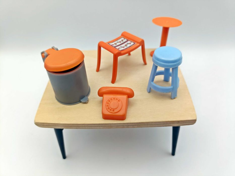 Lote Acessórios  plástico vintage de cozinha para Barbie