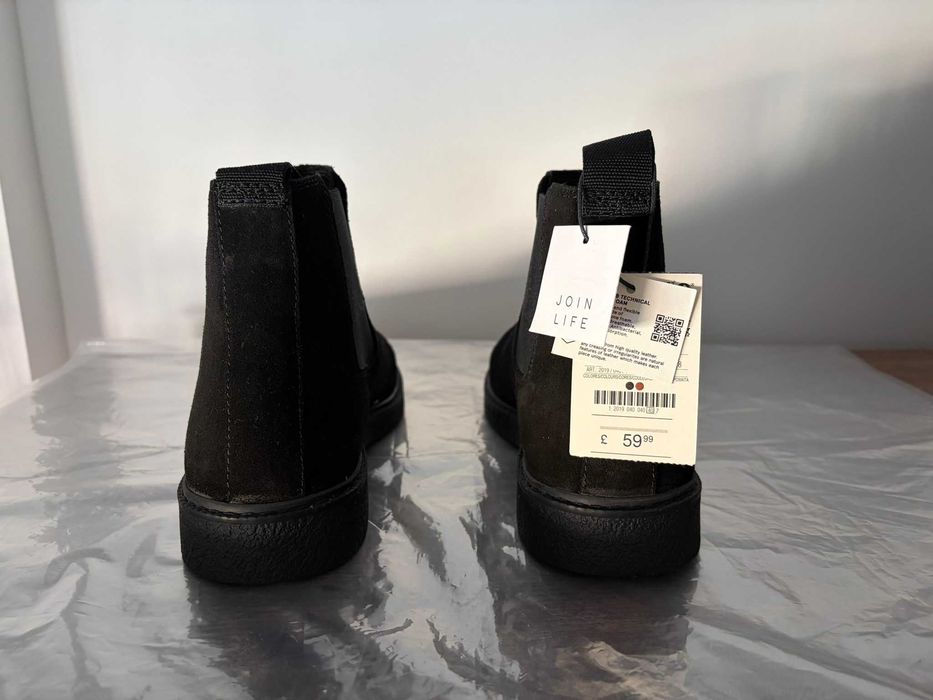 botins homem botas pretas inverno pele pull & bear 40