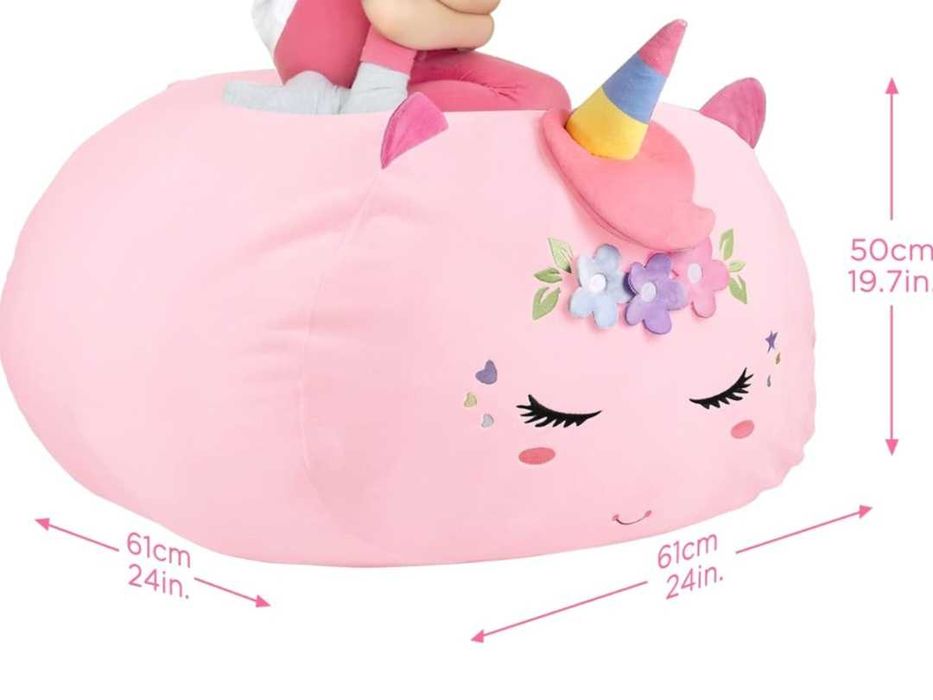 Capa puff para por num puff, almofada xxl ou encher de peluches