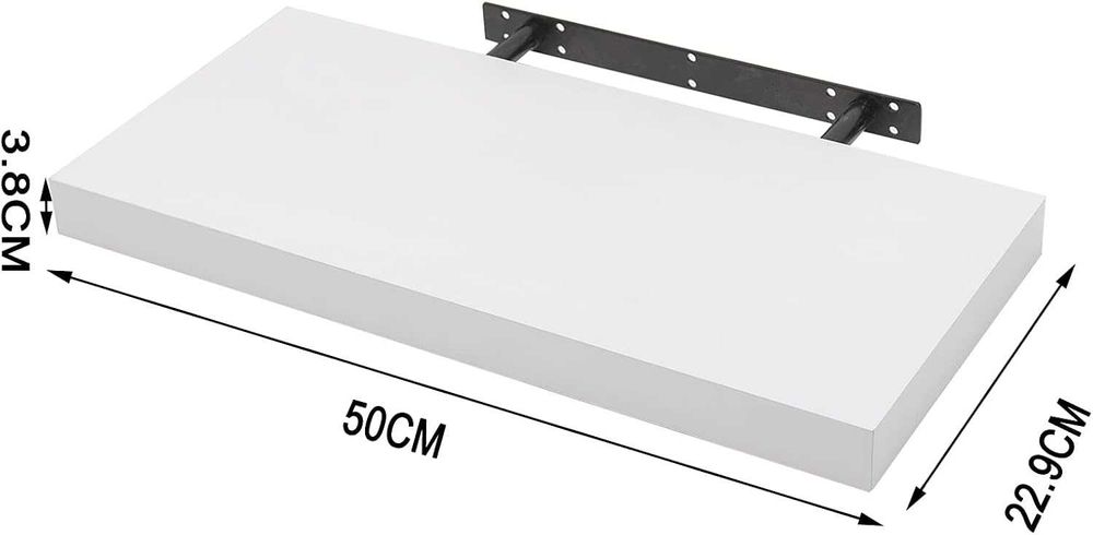 Nowa półka / wisząca / 50x23x4cm / regał / ścienny / biały / A1461!