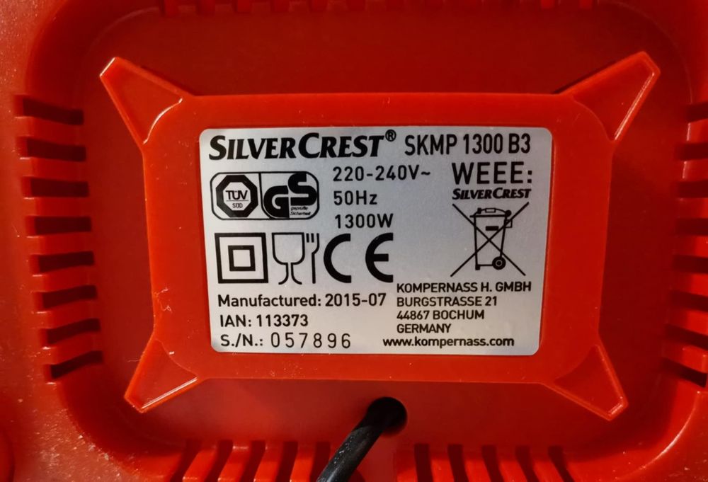 Wielofunkcyjny robot kuchenny SILVERCREST SKMP 1300 B3 PLANETARNY