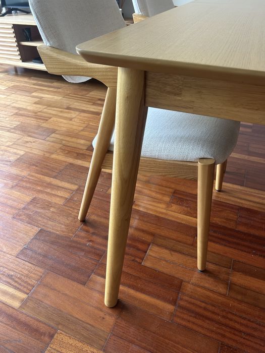 Mesa extensivel madeira de acacia