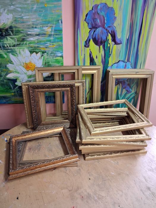 Вінтажні рамки деревяні 21шт