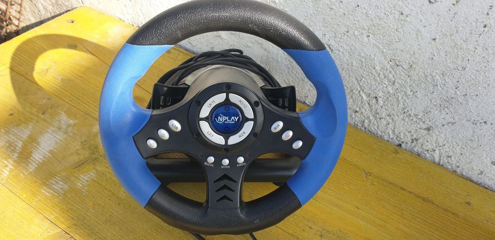 Volante e pedais para PlayStation - Nplay
