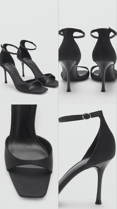 Сандалі з ремінцем на підборах Mango