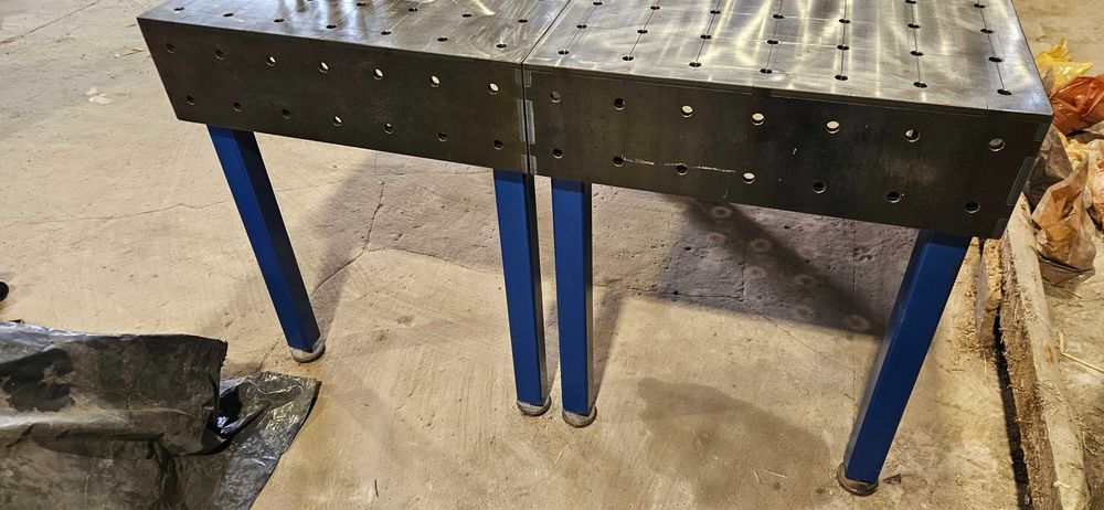 Dwa stoły spawalnicze 120x70 cm, frezowany blat na CNC, stal 12 mm