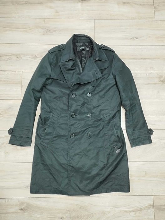 Coach Lamb Leather Cotton Trench size M