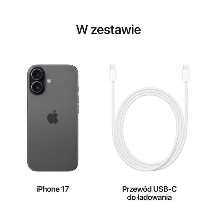 iPhone 17 256GB Czarny Polska Dystrybucja AL JANA PAWŁA