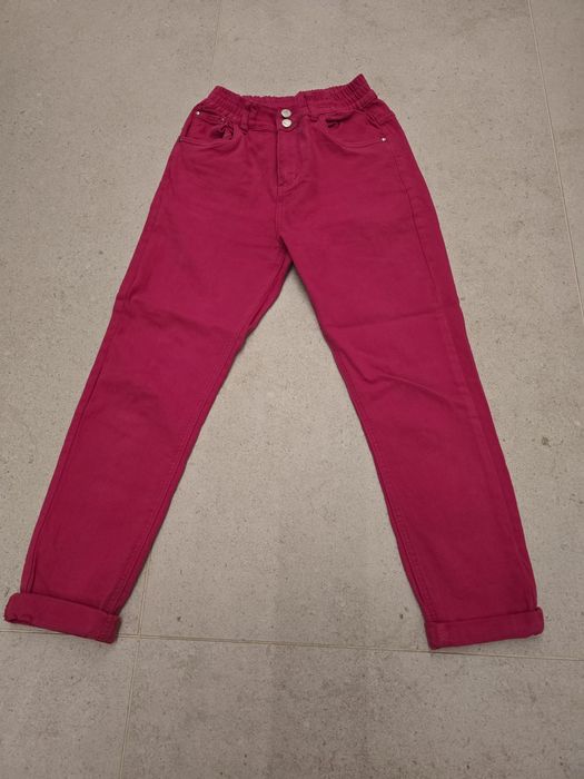 Spodnie damskie Jeans róż / fuksja roz. 36 na wzrost 162