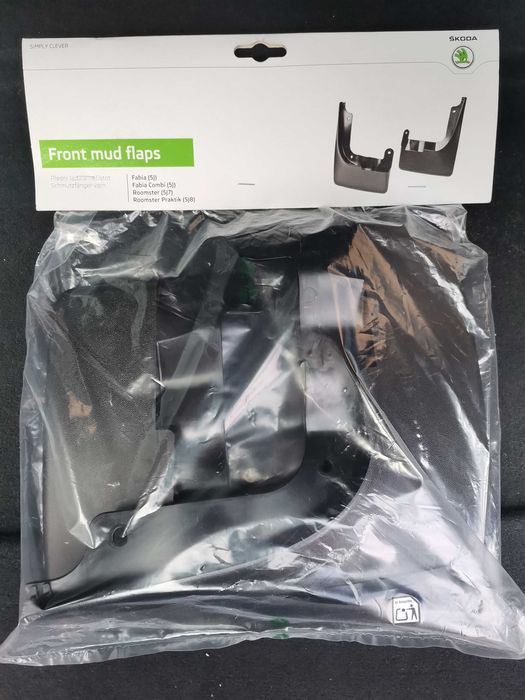 Брызговики оригинальные передние для Fabia 2, Roomster, Skoda, VAG