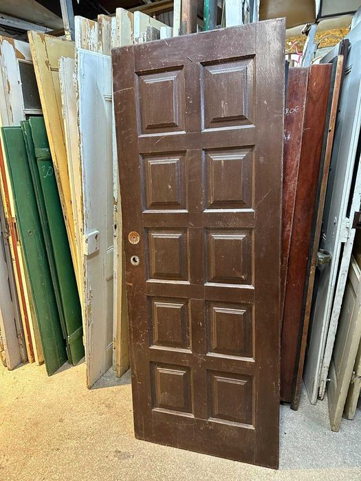 Porta antiga, de exterior em mogno medidas: 77X198 cm