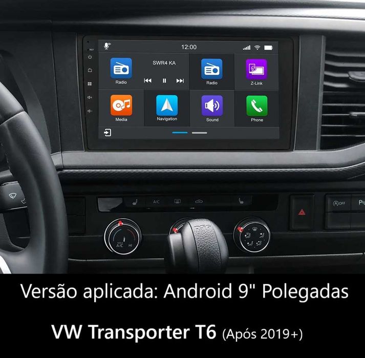 (NOVO) Rádio 2DIN • VW Transporter T4 / T5 / T6 • Android [4+64GB]