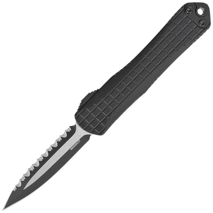 Nóż automatyczny OTF Heretic Manticore S D/E Black Frag Aluminium,
