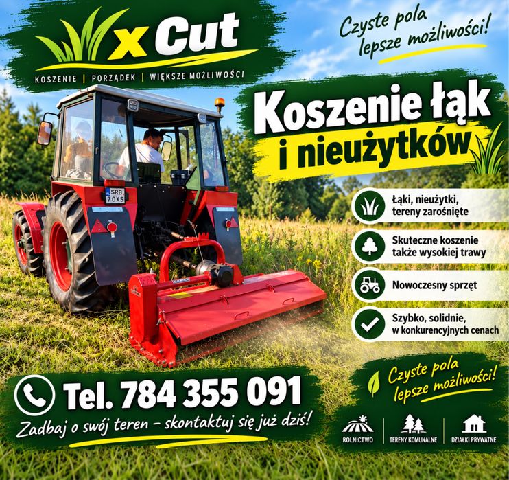 Koszenie łąk i nieużytków
